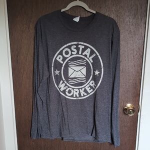 Gray Long Sleeve Postal Worker Shirt